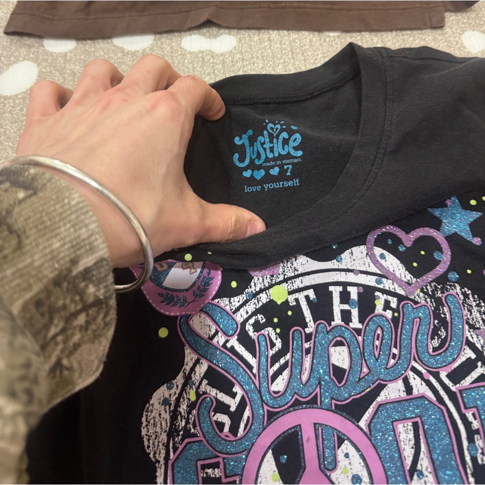 Vintage y2k lot girls tee jeans bedazzled embroidered polo halter tank top - Picture 3 of 14